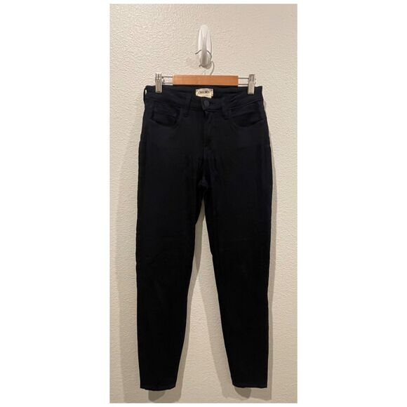 L'AGENCE Margot Skinny Noir Black Jeans - Picture 1 of 4